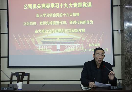华体会(中国)党委副书记、机关党委书记陈百斌主持会议